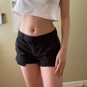 Uniqlo Basic Black Cargo Shorts